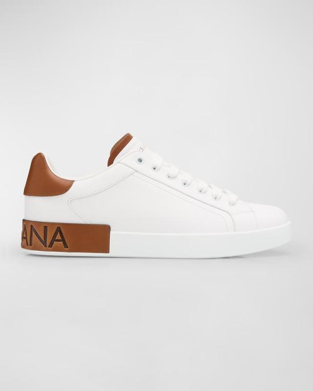 Men's Portofino Calfskin Low-Top Sneakers Product Image