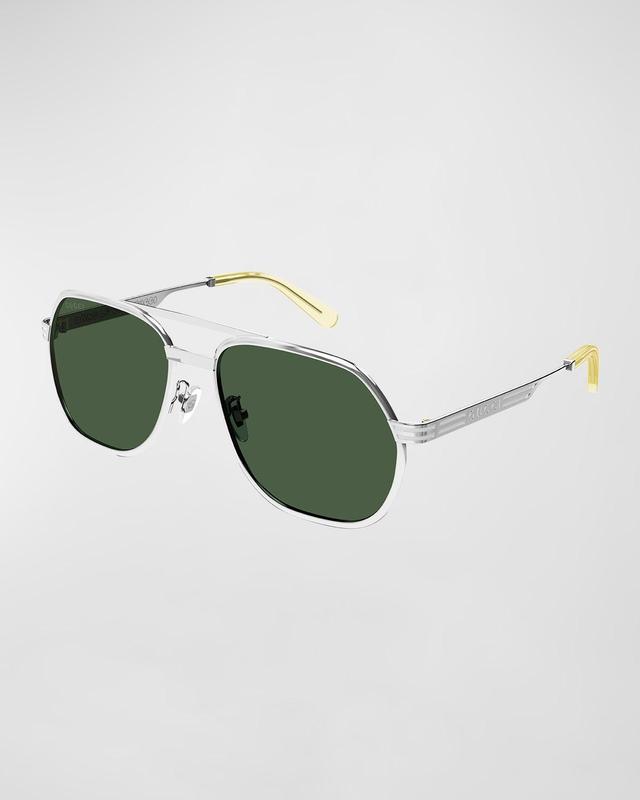 Mens Double Bridge Aviator Sunglasses Product Image