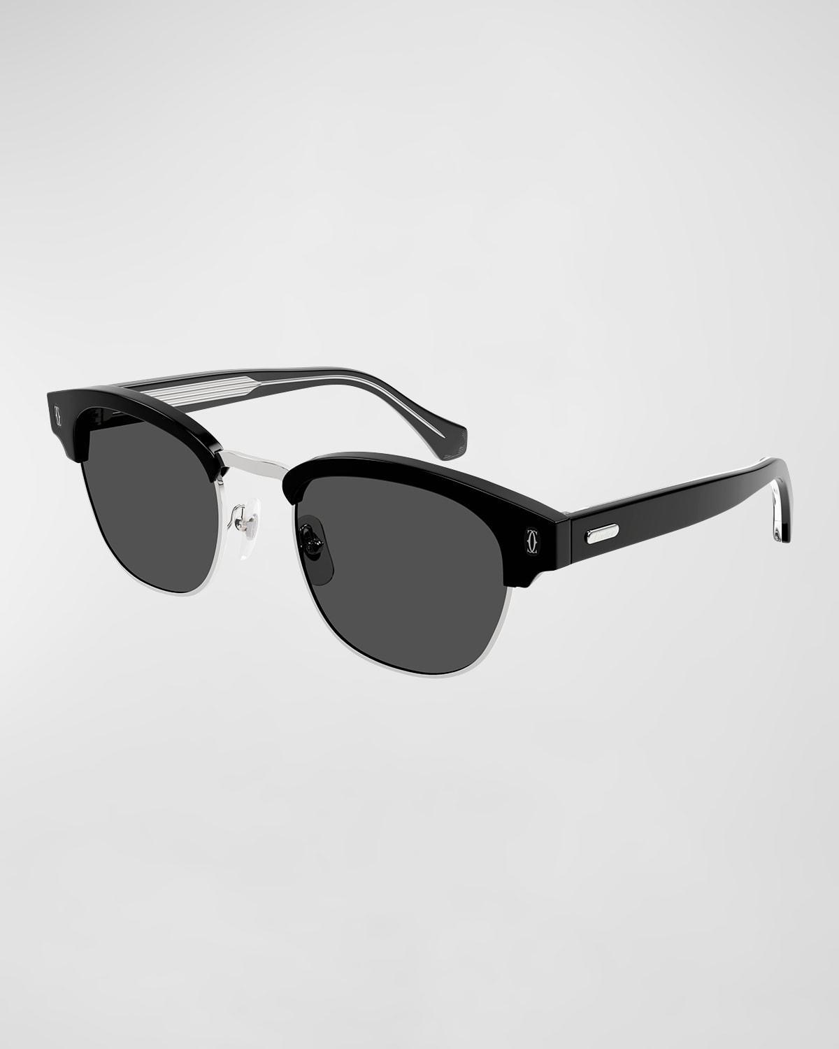 Mens Essentials Signature C 52MM Square Sunglasses Product Image