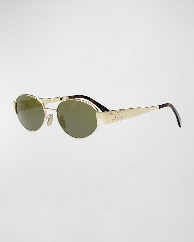 CELINE Triomphe 54mm Oval Sunglasses Product Image