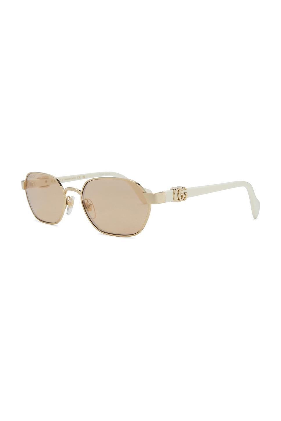 Dries Van Noten Oval Sunglasses Ivory.. Product Image