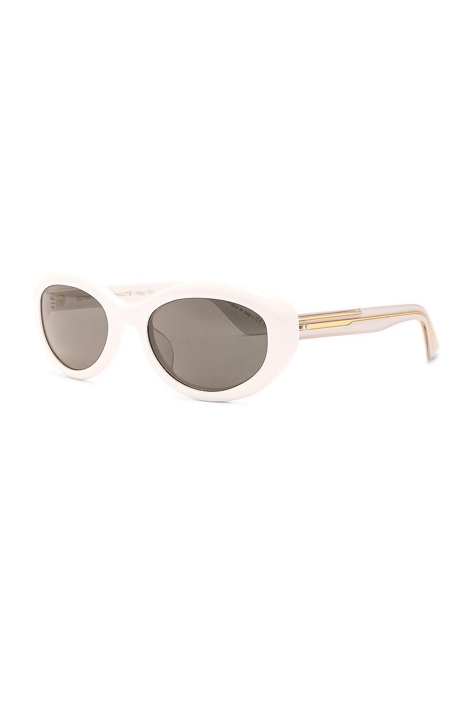 Prada Scultoreo Narrow Sunglasses in Black Product Image