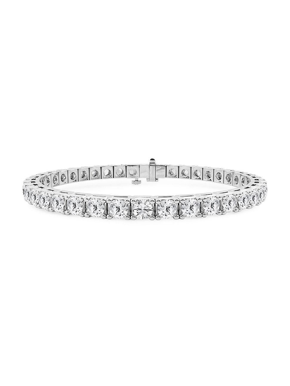 Womens Platinum & Lab-Grown Diamond 4-Prong Tennis Bracelet Product Image