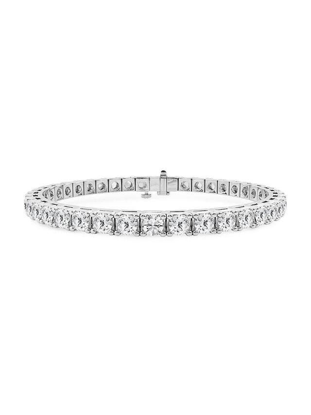 Womens Platinum & Lab-Grown Diamond 4-Prong Tennis Bracelet Product Image