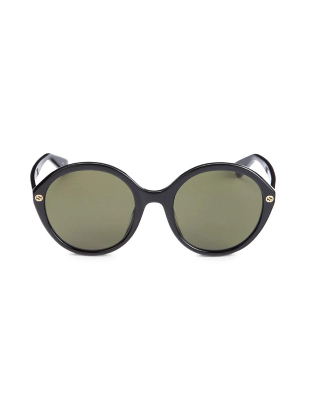 Women's 55mm Round Sunglasses In Black product image