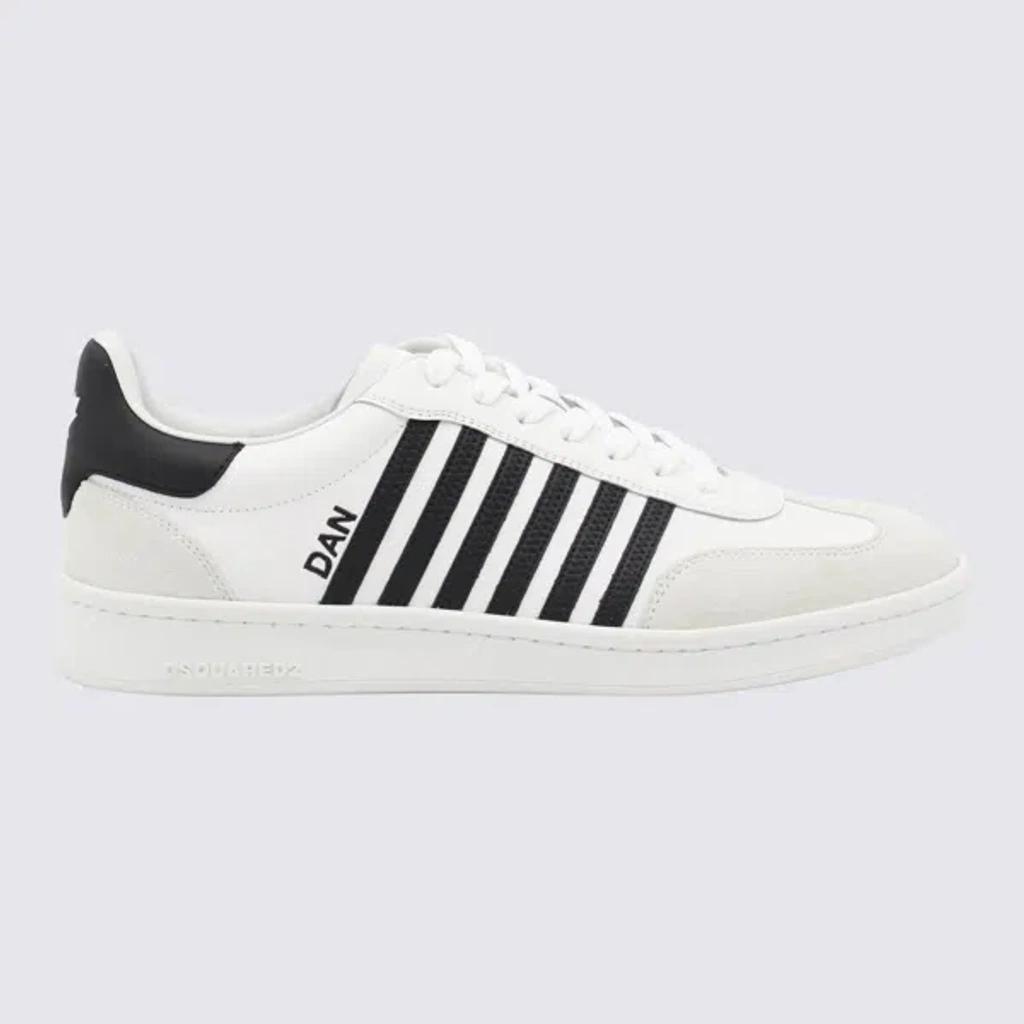 DSQUARED2 White Leather Sneakers Product Image