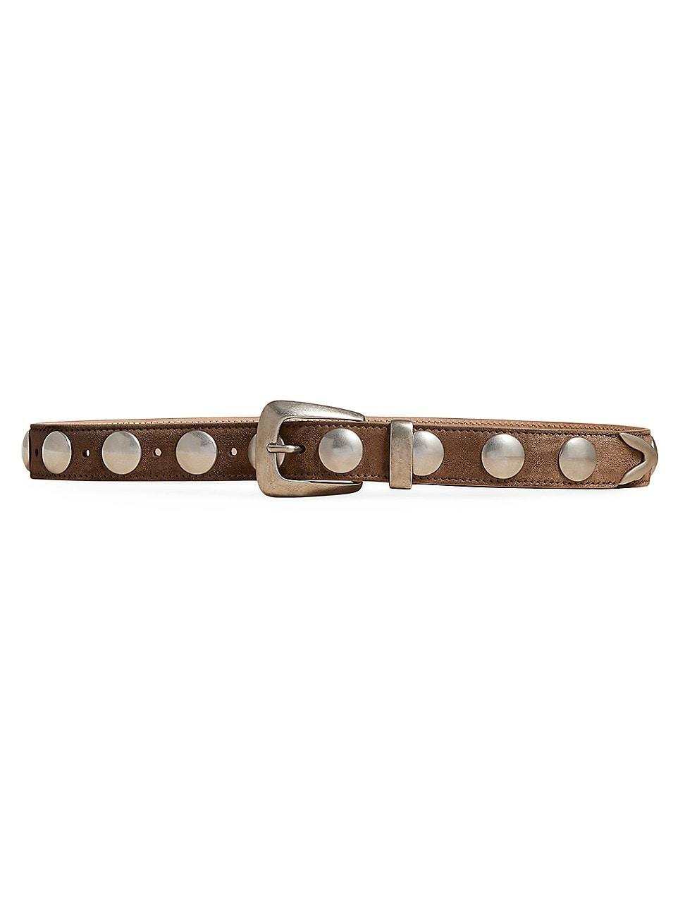 Womens Benny Studded Suede Belt Product Image