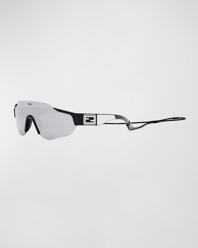 Mens 52MM Injected Shield Sunglasses Product Image