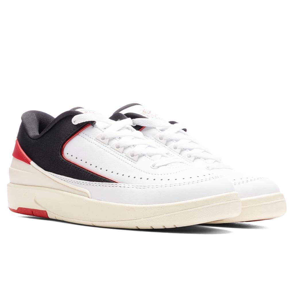 Women's Air Jordan 2 Retro Low - White/University Red/Coconut Milk Female Product Image