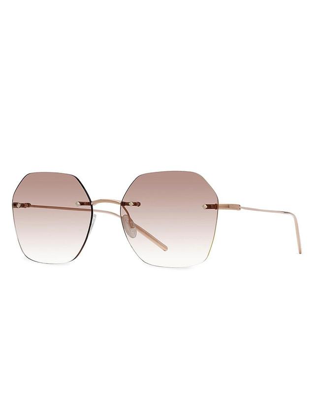 Womens Rimless Rhonda 52MM Geometric Sunglasses Product Image