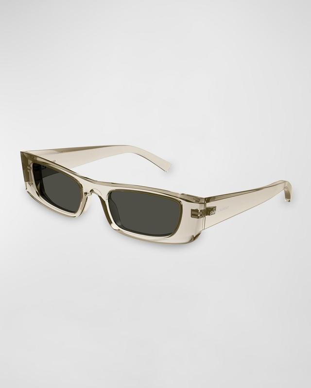 Mens Temple-Logo Rectangle Sunglasses Product Image