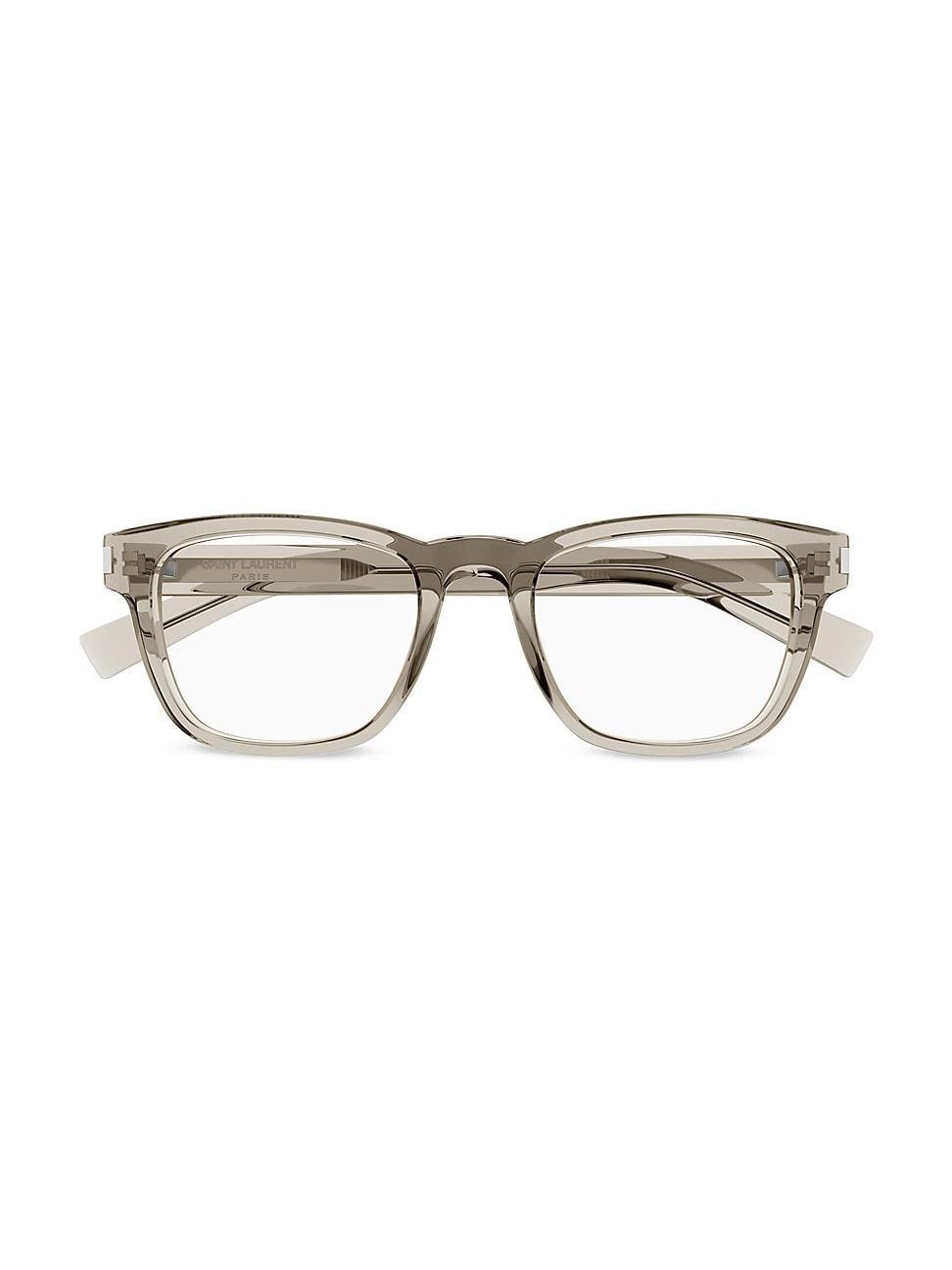 Mens Mid Naked Wire Core 52MM Square Eyeglasses Product Image