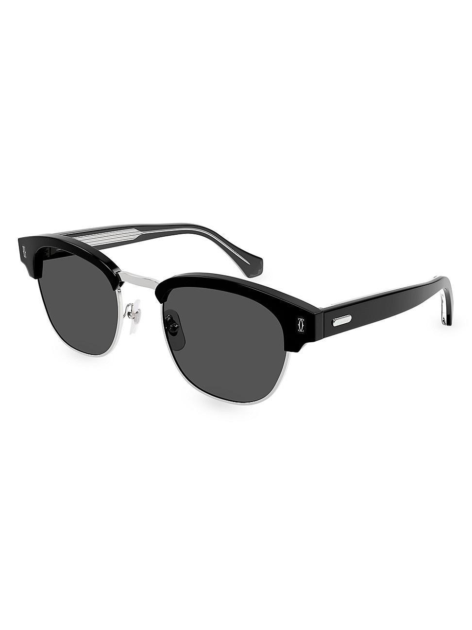 Mens Essentials Signature C 52MM Square Sunglasses Product Image