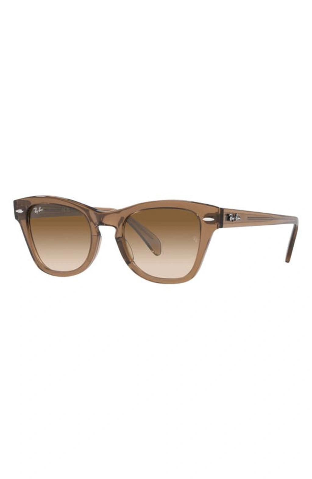 RAY BAN Square-frame Gradient-lens Sunglasses In Braun Product Image