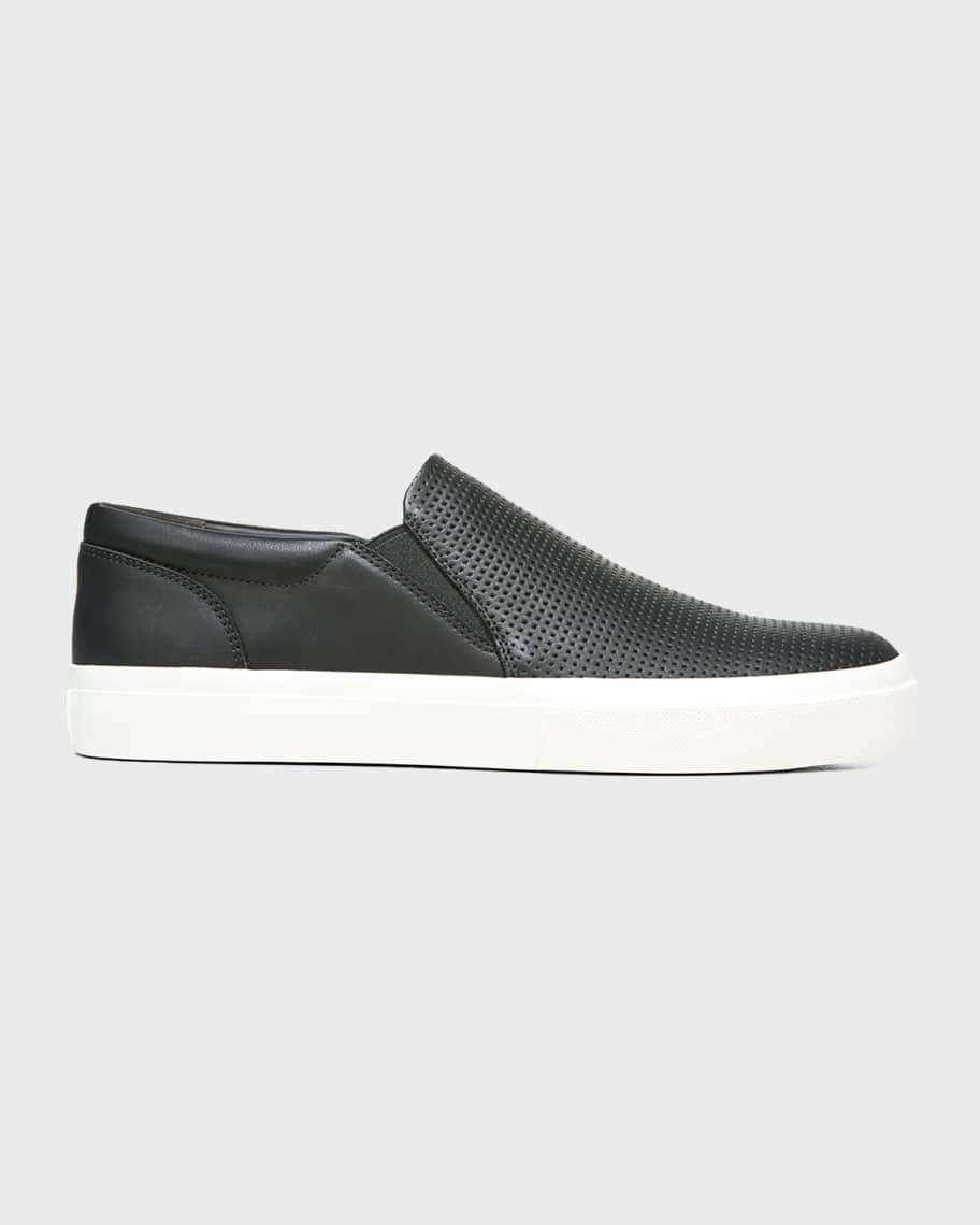 Men's Fletcher Perforated Leather Slip-On Sneakers Product Image