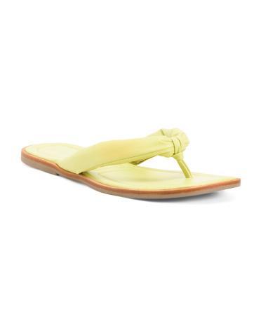 Leather Solana Flat Sandals for Women Product Image