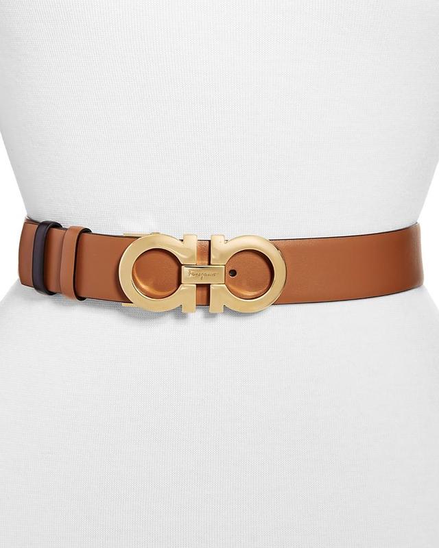 Salvatore Ferragamo Womens Gancini Reversible Leather Belt Product Image