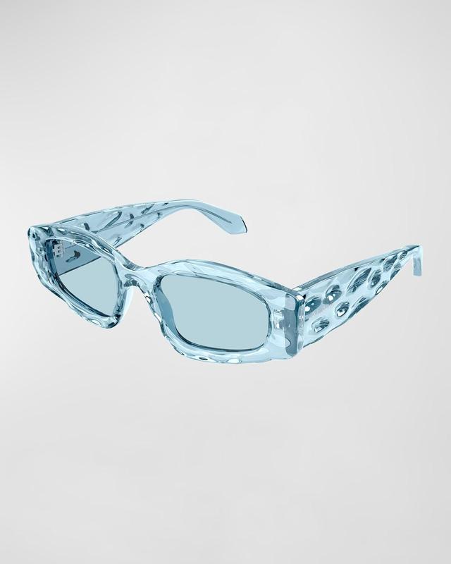 Wavy Acetate Rectangle Sunglasses Product Image