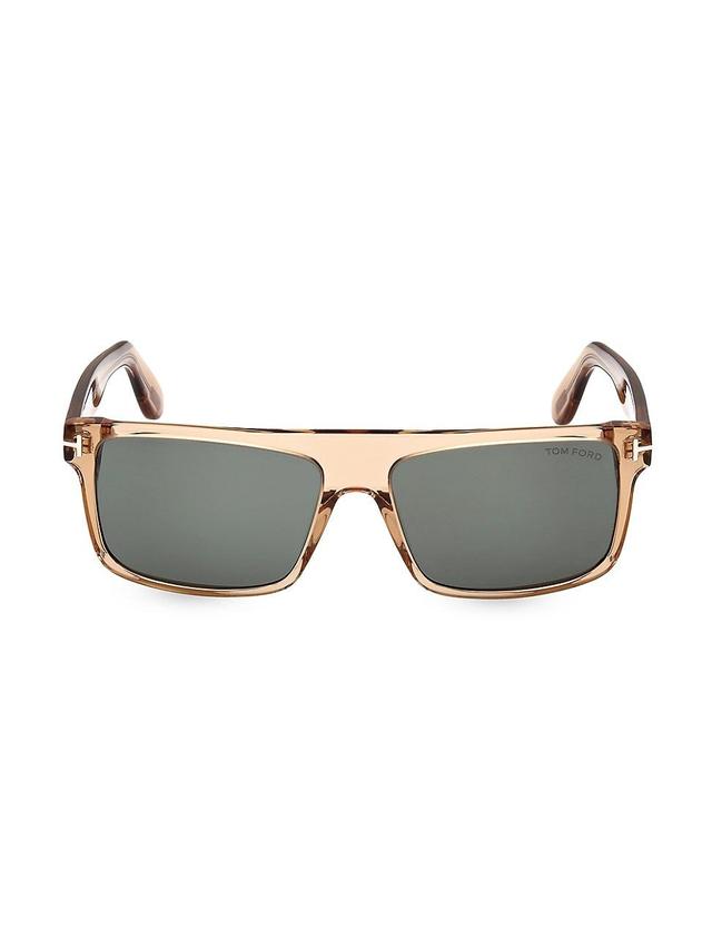 Mens 60MM Rectangular Sunglasses Product Image