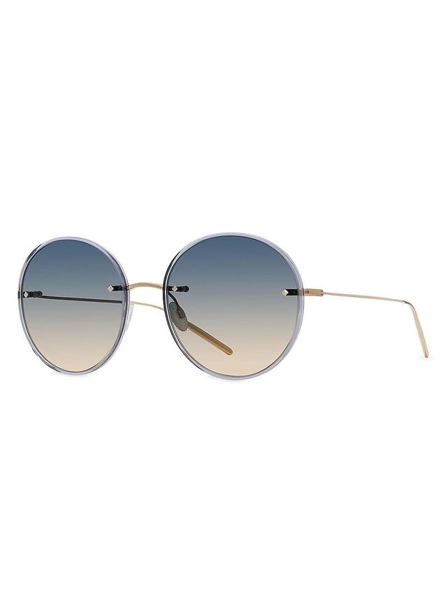 Womens Rimless Rigby 58MM Round Sunglasses Product Image