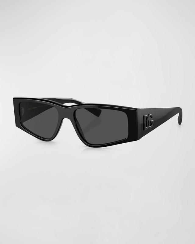 Mens 55MM Rectangular Sunglasses Product Image