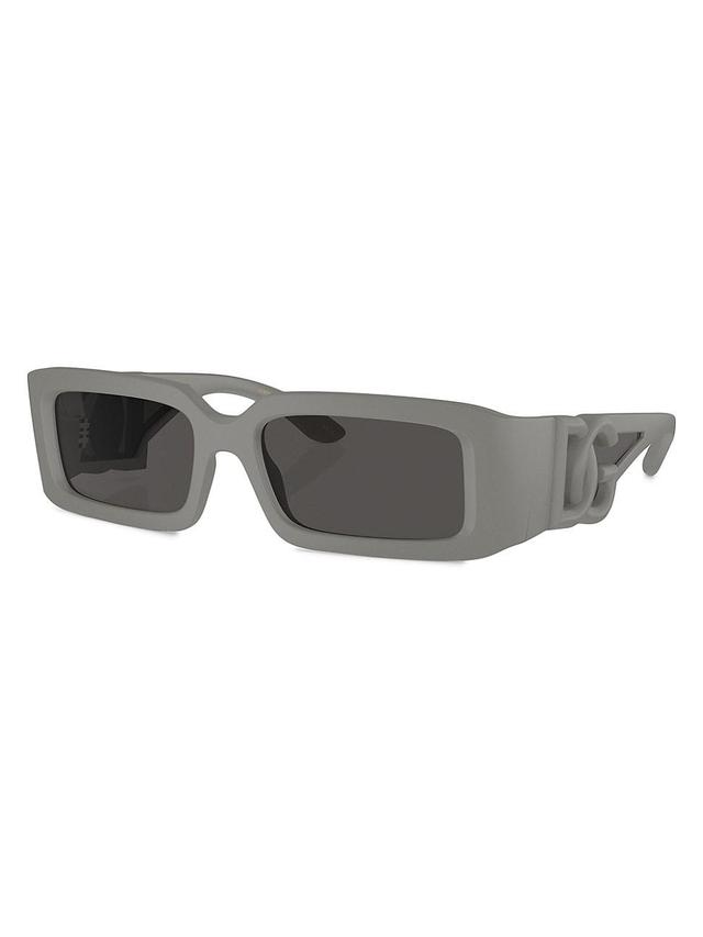 Mens 53MM Rectangular Sunglasses Product Image