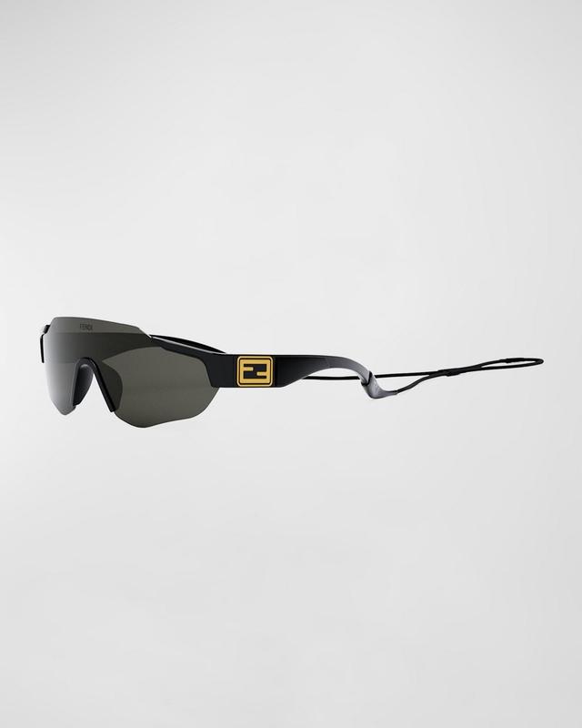 Mens FF-Logo Rimless Shield Sunglasses Product Image