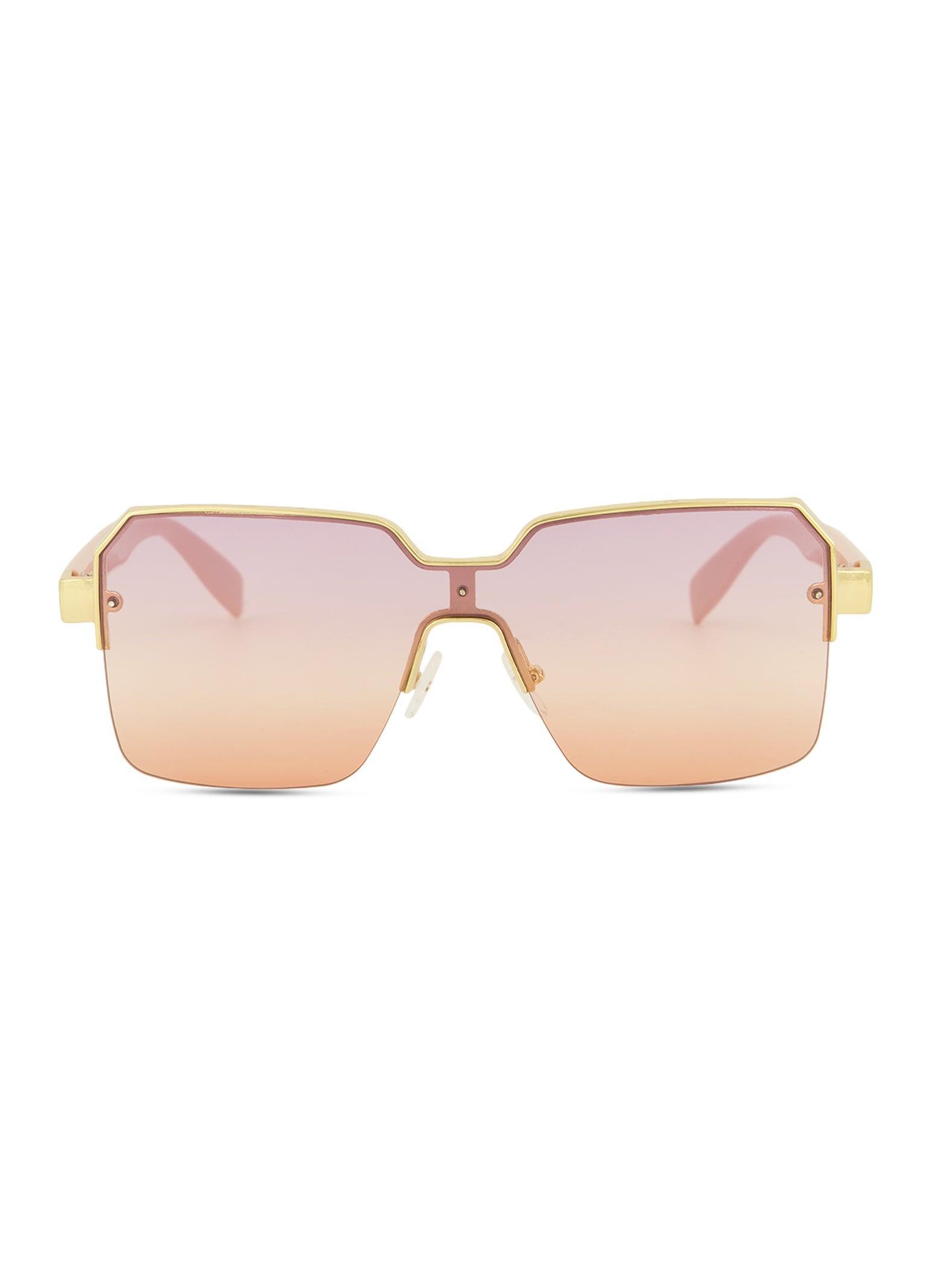 Metallic Detail Ombre Lens Sunglasses Female Product Image