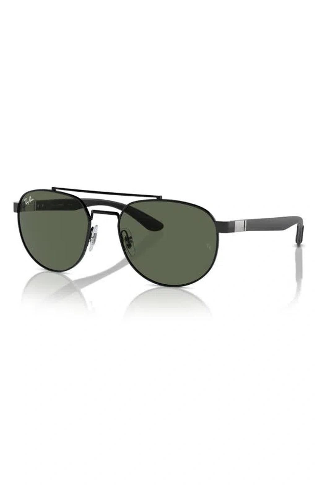 RAY BAN 56mm Polarized Irregular Sunglasses In Black Product Image