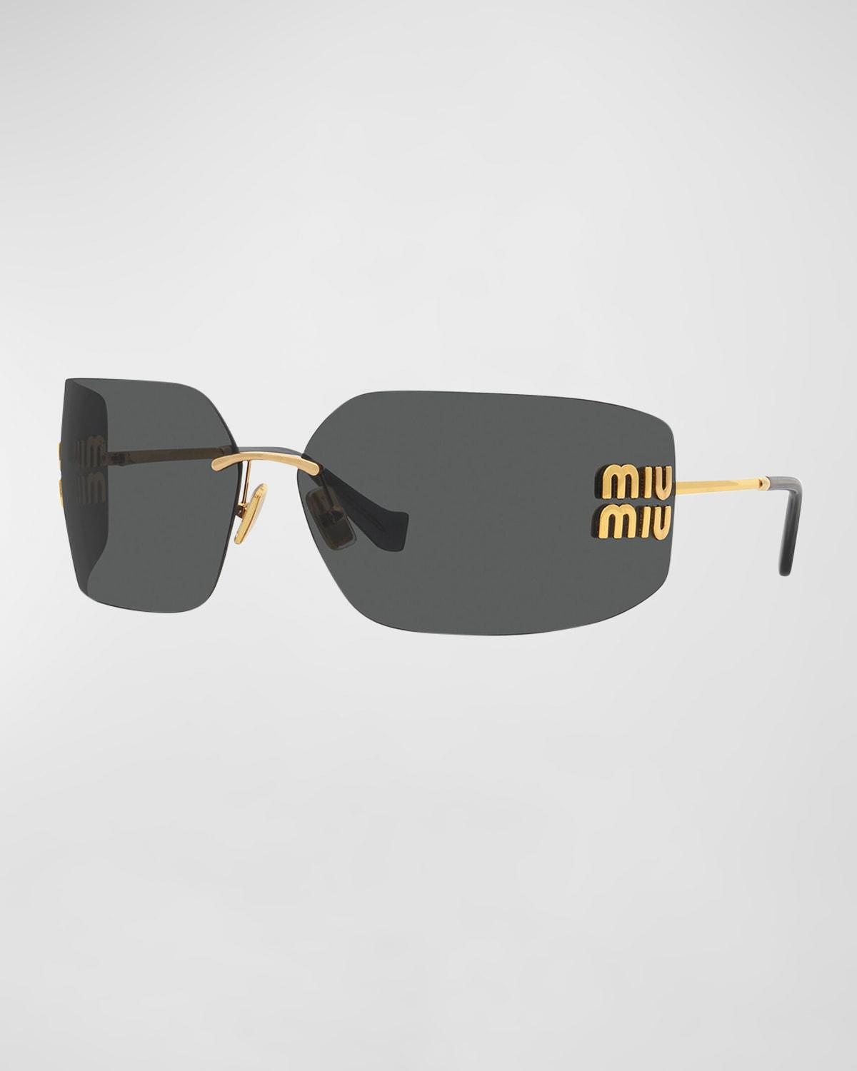 Womens 80MM Shield Sunglasses Product Image