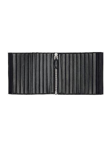 ALAÏA Striped Corset Belt Black. (also in 65, 70, 80). Product Image