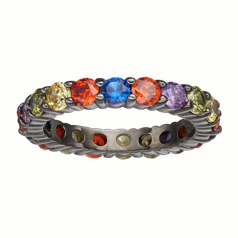 Sophie Miller Lab-Created Blue Spinel & Cubic Zirconia Ring, Womens Multicolor Product Image