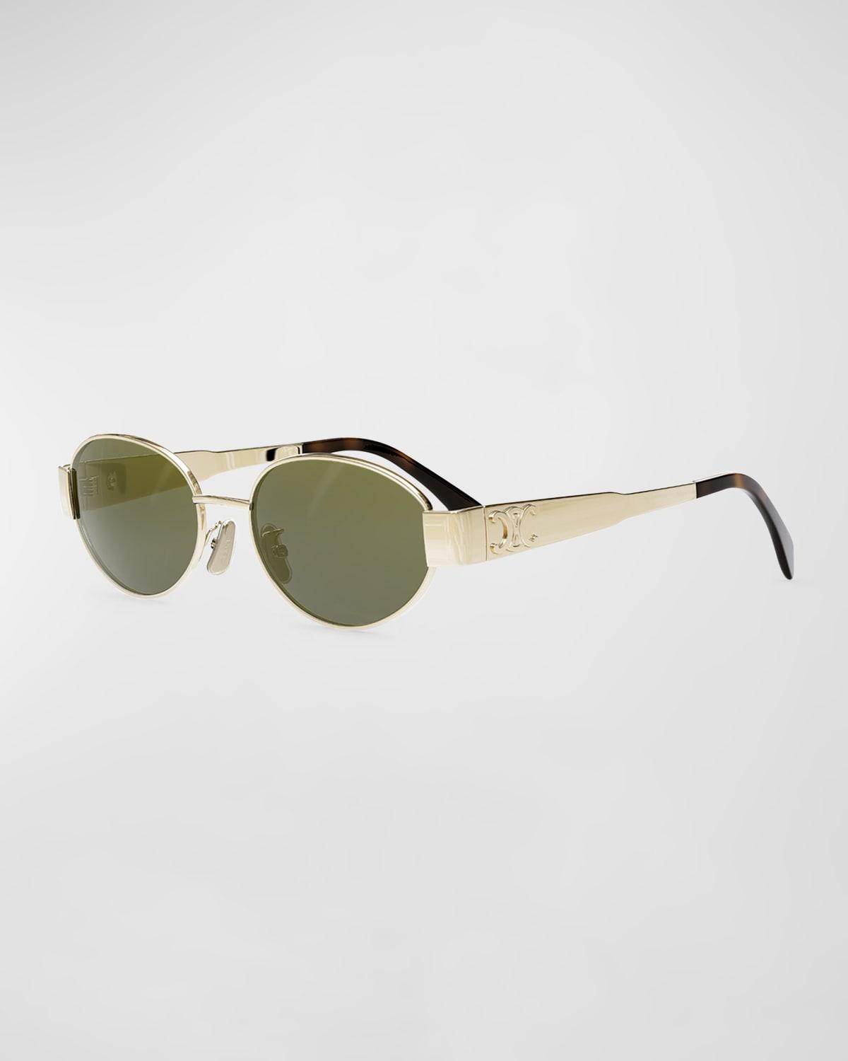 Men's Triomphe Metal Oval Sunglasses Product Image