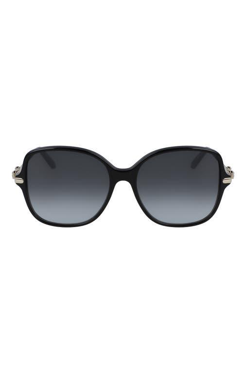 FERRAGAMO 57mm Gradient Rounded Square Sunglasses Product Image