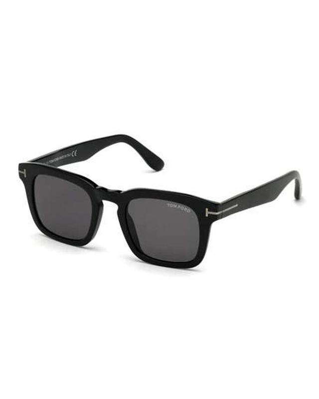 Mens Dax Square Solid Acetate Sunglasses Product Image