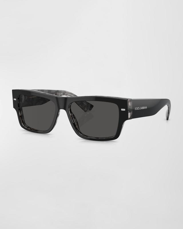 Mens Acetate Rectangle Sunglasses Product Image