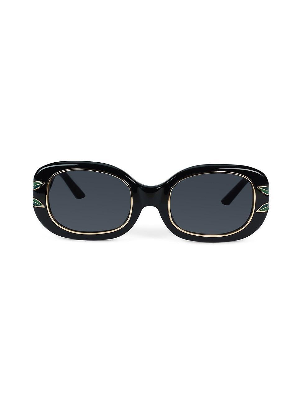 Mens Le Monde Diplomatique 52MM Oval Sunglasses Product Image