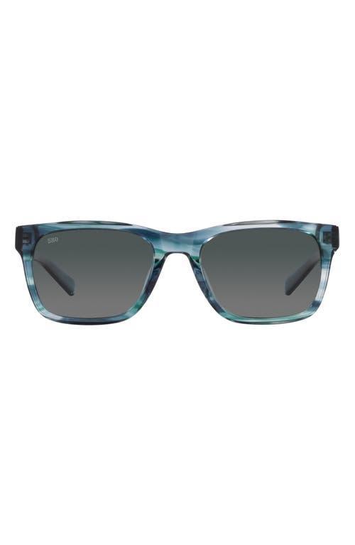 Costa Tybee Square Sunglasses Blue/Grey - Case Sunglasses at Academy Sports Product Image