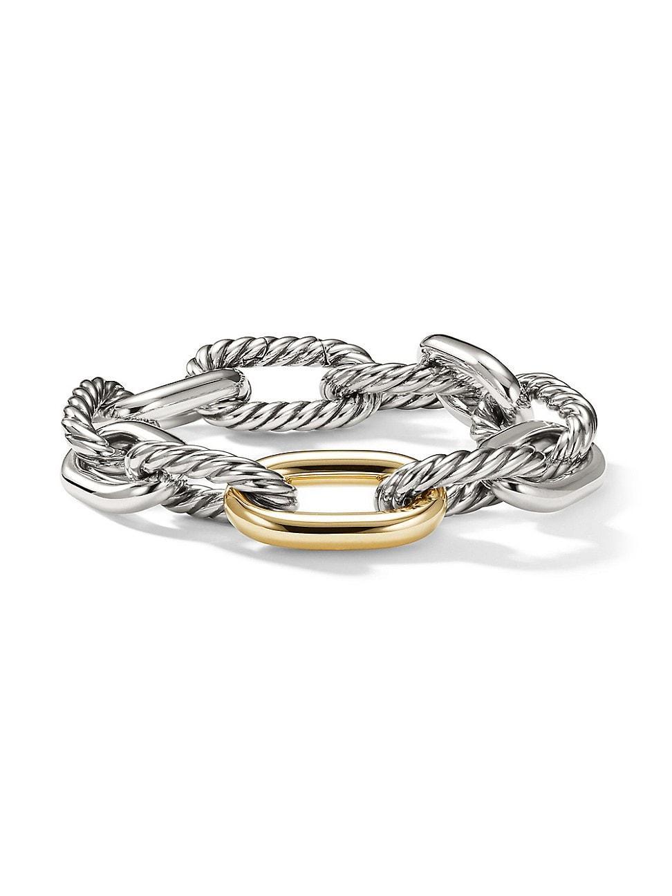 Womens DY Madison Chain Bracelet with 18K Yellow Gold Product Image