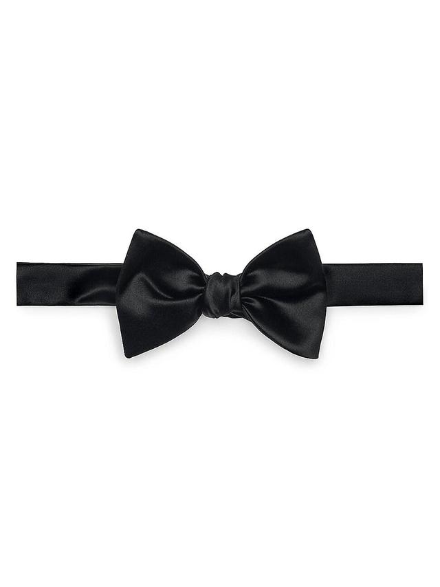 Mens Cotton and Silk Satin Bow Tie Product Image