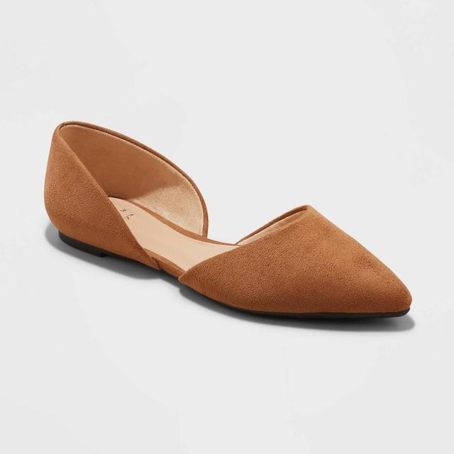 Womens Julie Ballet Flats - A New Day Cognac 5.5 Product Image