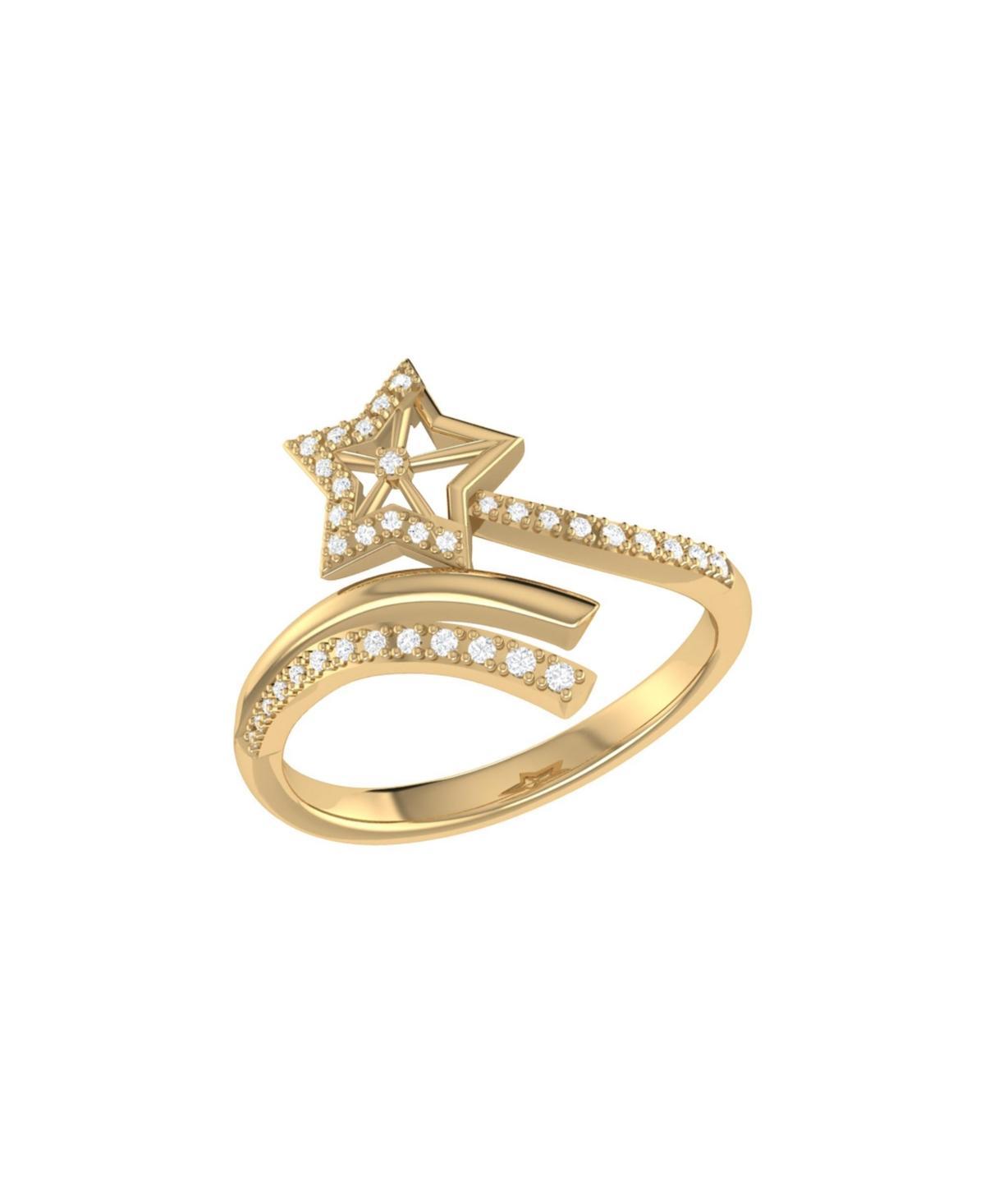 LuvMyJewelry Star Spangled Night Design Sterling Silver Diamond Women Ring Product Image