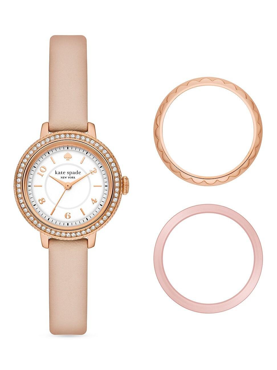 kate spade new york morningside watch & toprings gift set, 28mm Product Image