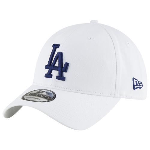 Mens New Era White Los Angeles Dodgers Fashion Core Classic 9TWENTY Adjustable Hat Product Image