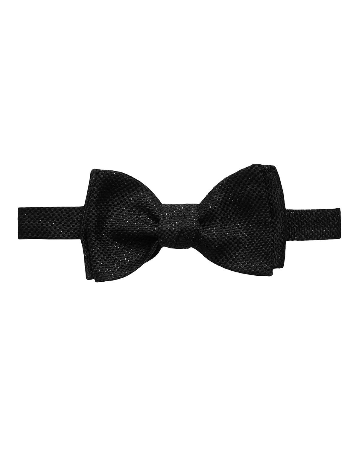 Mens Lurex Silk Self-Tied Bow Tie Product Image