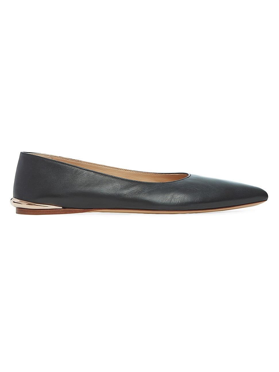 Womens Fleur Lamb Leather Flats Product Image