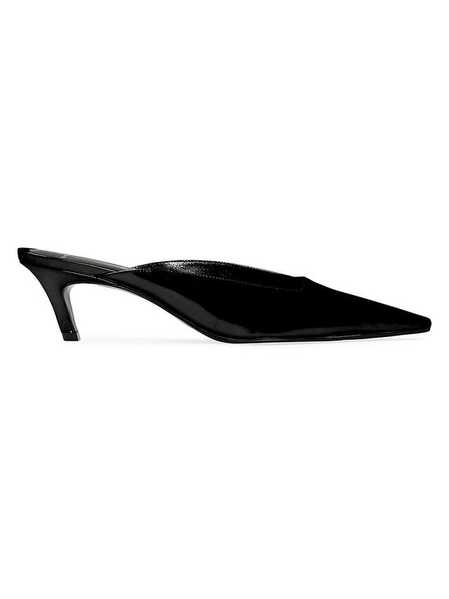 Womens Logan 50MM Box Leather Mules Product Image