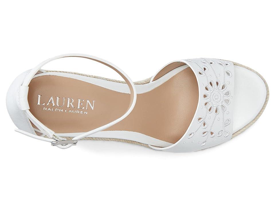 Lauren Ralph Lauren Haana Eylt Espadrilles Wedge (Snow ) Women's Shoes Product Image