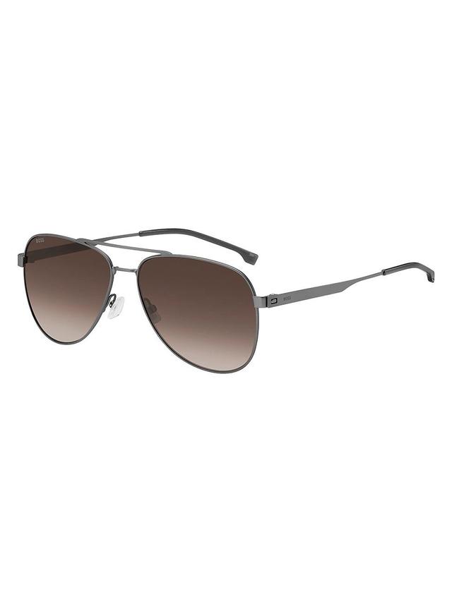 Hugo Boss Aviator Sunglasses, 60mm Product Image