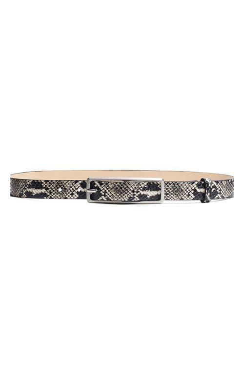 Womens Rebound Snake-Embossed Leather Belt Product Image